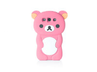 Чехол-накладка Samsung Galaxy S3 Медведь Pink (розовый)