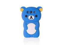 Чехол-накладка Samsung Galaxy S3 Медведь Blue (синий)